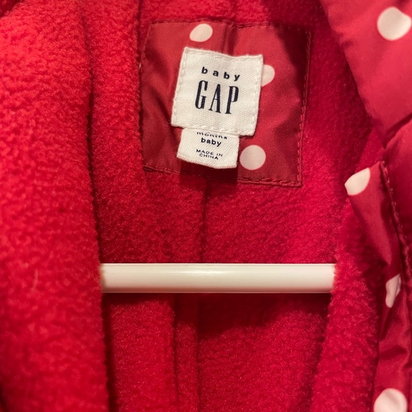 GAP BABY POLKA DOT PUFFER SIZE 18-24M - Picture 5 of 6